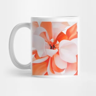 Orange and White Flower Mug